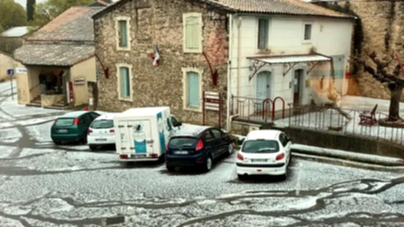 Violent orage de grêle à Montpellier : maisons inondées et vignes endommagées