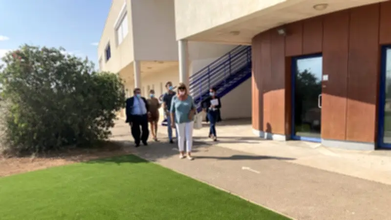 Visite des conseillers départementaux au collège Pierre-Deley de Marseillan