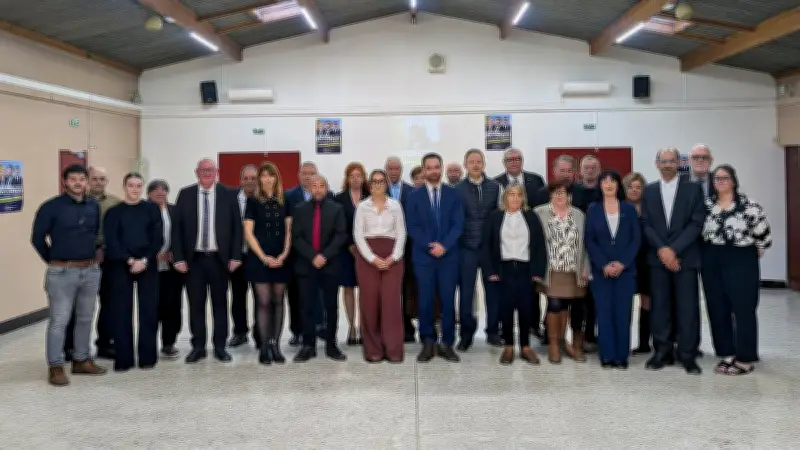 Yvenn Le Coz présente ses 28 colistiers RN pour Jonquières-Saint-Vincent