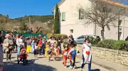 Carnaval à Mazac : 200 enfants défilent et dansent au rythme occitan