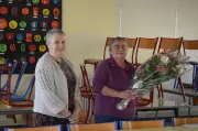 Catherine Méneret honorée pour 26 ans de service à l'école Joséphine-Baker de La Coquille