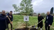 Codognan : un arbre planté pour symboliser la future maison médicale et résidence