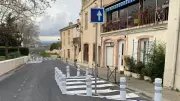 Des chicanes installées à Poilhes pour ralentir la circulation et sécuriser le village