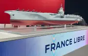 Emmanuel Macron baptise le futur porte-avions 