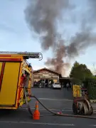 Incendie dévastateur à la brasserie artisanale Les bières de Saint-Léon à Créon