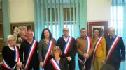 Installation du nouveau conseil municipal de Bessèges avec Christine Roux comme maire