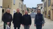 La rue Joliot-Curie renaît après un an de travaux à Laudun-l'Ardoise