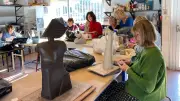 L'association Magie Terre expose les sculptures de ses élèves à Palavas-les-Flots