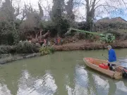 L'Aviron Réolais dégage le canal des Deux Mers après les tempêtes de février