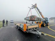 Le Microjet 200 n°3 de Marmande sauvé des intempéries pour une restauration au musée de Montélimar