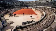 Les arènes de Nîmes se métamorphosent en court de tennis pour le Bastide UTS