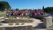Les enfants de Marguerittes inaugurent leur jardin des senteurs pédagogique