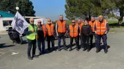 Les motards sécurisent les routes d'Oléron pour alerter sur les dangers