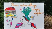 Lozère : Des panneaux créés par des enfants pour ralentir les automobilistes à Brenoux
