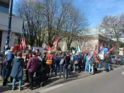 Manifestation à Bordeaux contre les suppressions de postes dans l'Éducation nationale