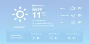 Météo à Agen : embellies et températures douces pour aujourd'hui et demain