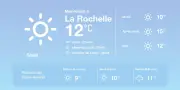 Météo à La Rochelle : Soleil et douceur aujourd'hui, pluie en approche