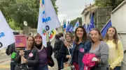 Nîmes : les AESH manifestent contre la dégradation de l'accompagnement des enfants handicapés