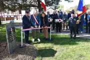 Sanguinet inaugure la nouvelle stèle commémorative de la Guerre d'Algérie dans ses jardins municipaux