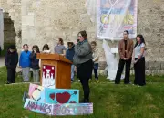 Une œuvre monumentale au château d'Eymet créée par des élèves en hommage à une déportée