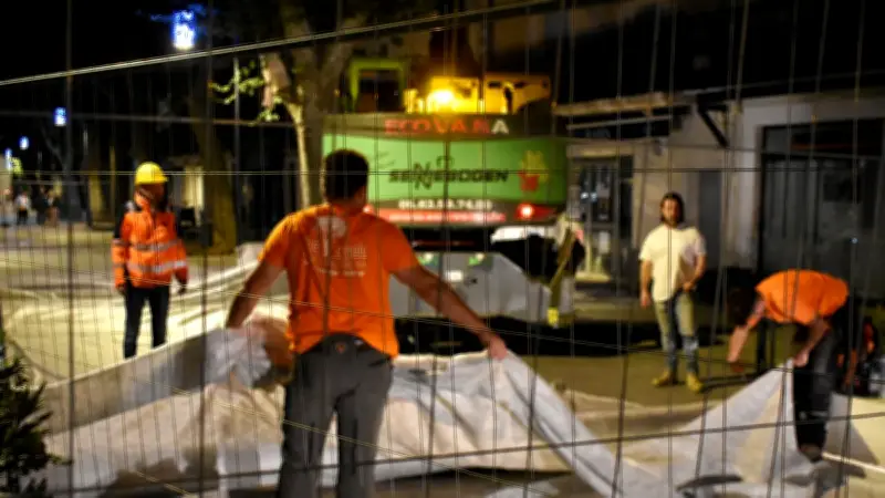 Abattage des platanes du cours Péri à Lunel : un chantier très encadré
