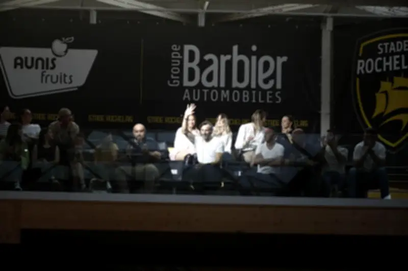 Antoine Rigaudeau assiste au derby de l'Atlantique entre La Rochelle et Nantes