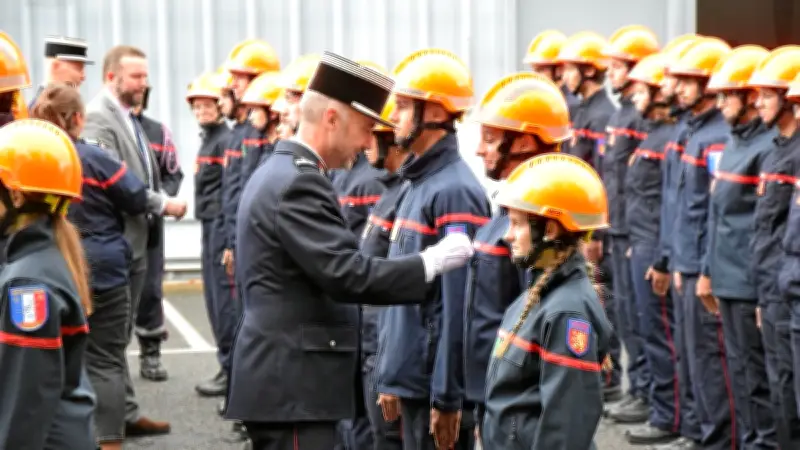 Aveyron : 46 jeunes pompiers honorés pour leur engagement citoyen