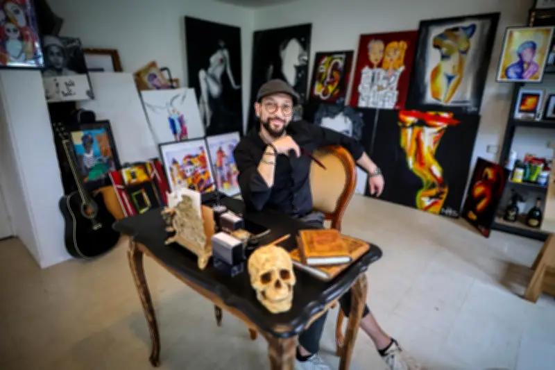 B. Hocine expose à Foulayronnes : renaissance artistique après une grave blessure