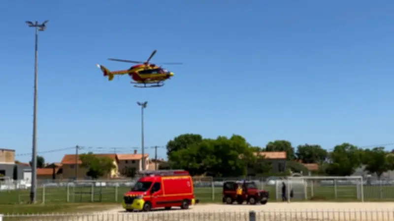 Bessan : un homme chute dans un trou creusé avec une pelle mécanique