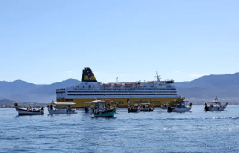 Blocage des ports corses par les pêcheurs contre la flambée du prix du gazole