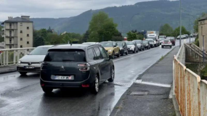 Bouchons monstres à Mende : travaux de trottoirs jusqu'à fin mai