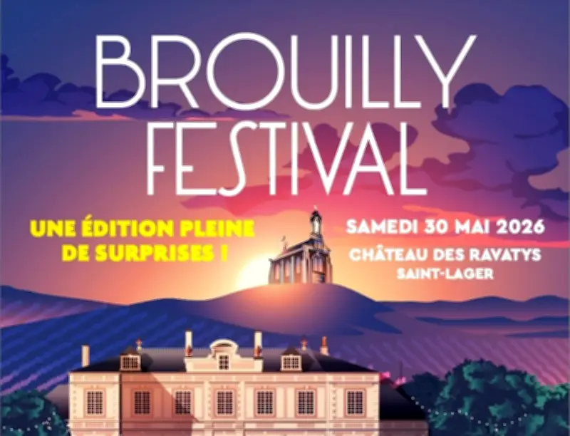Brouilly Festival 2026 : dégustations et concerts au château des Ravatys