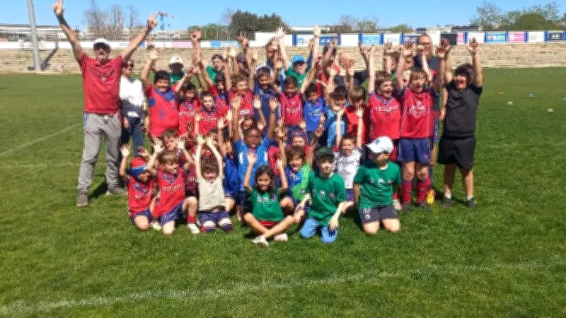 À Béziers, le rugby brise les barrières entre enfants handicapés et valides