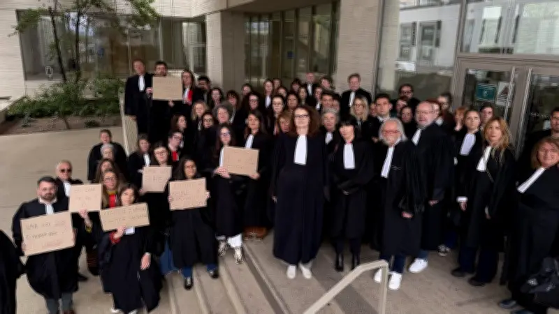 Béziers : les avocats mobilisés contre la loi Sure lors d'une journée 'justice morte'