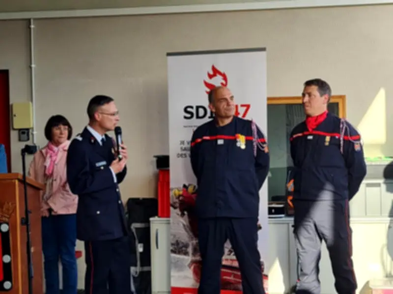 Cancon : nouveau centre de secours et passation de commandement