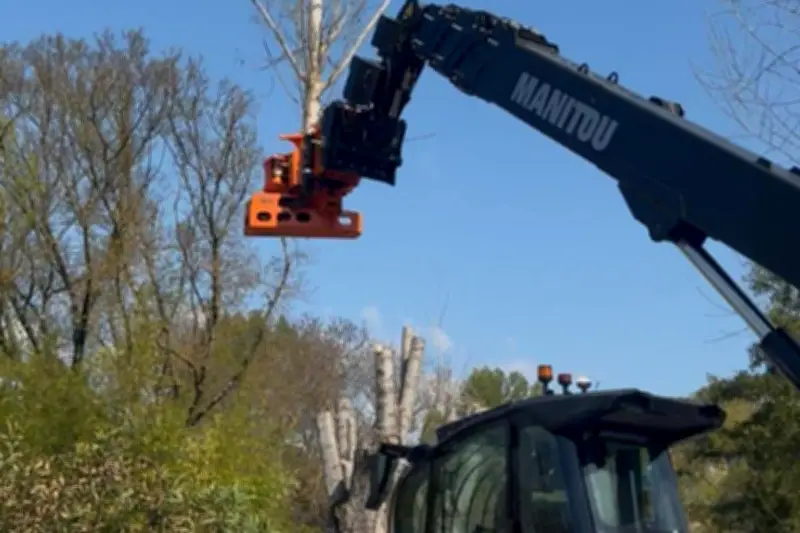 Carcès : un chantier d'élagage massif sécurise le camping avant la saison estivale