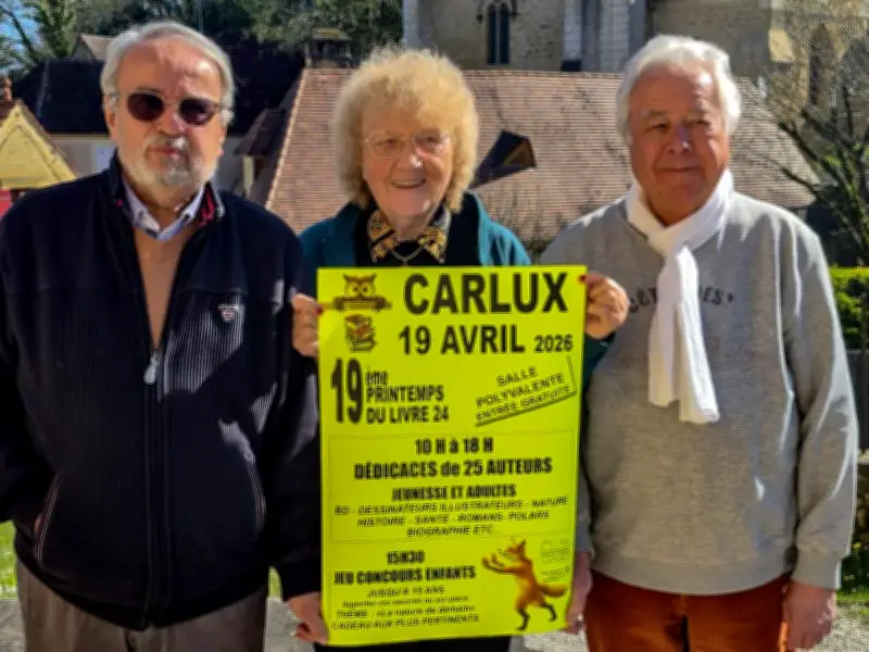Carlux célèbre la 19e édition du Printemps du livre ce dimanche 19 avril