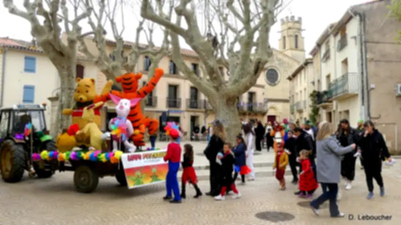 Carnaval de Cazouls-d'Hérault : Un défilé printanier haut en couleur