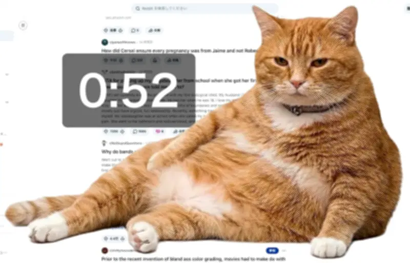 Cat Gatekeeper : une extension Chrome qui fait surgir un chat géant pour vous forcer à décrocher