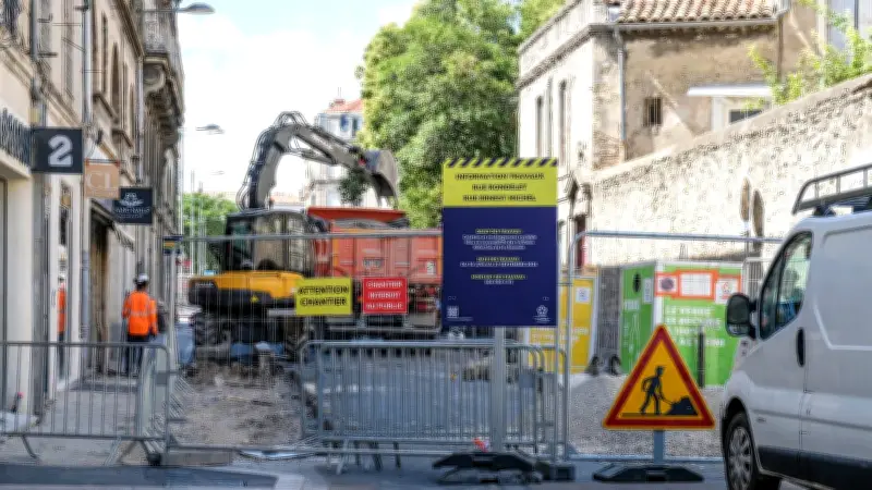 Chantier à Montpellier : des commerçants en colère contre des travaux qui s'étendent