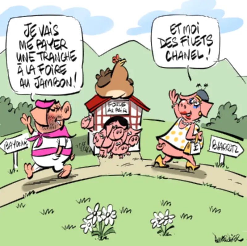 Choc des univers sur la Côte basque : Chanel vs cochonnailles