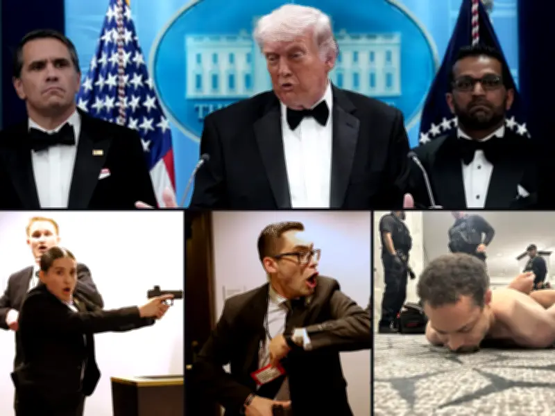 Complotisme en temps réel après l'attaque du dîner des correspondants