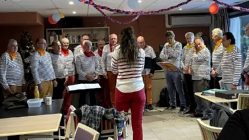 Concert de chœurs d'hommes à Cornus : Hardy les gars et Mescladis en musique du monde