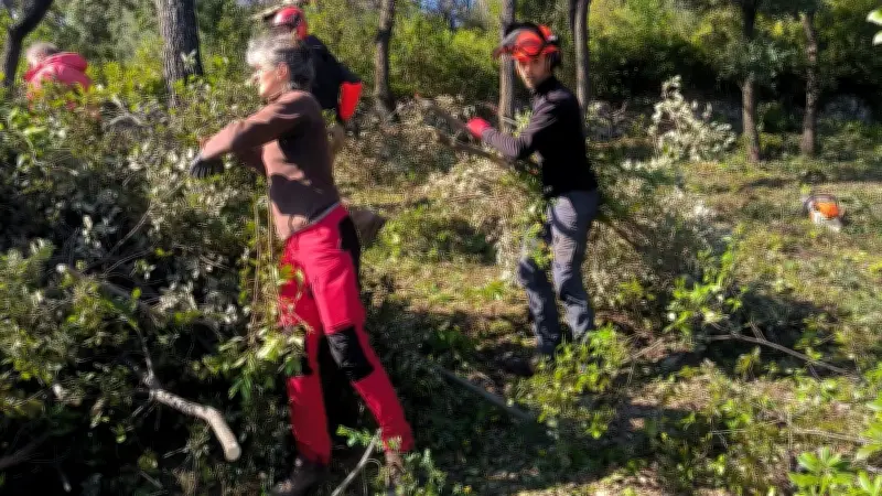 Congénies : Les bénévoles d'Apic mobilisés pour le débroussaillement et la prévention des incendies