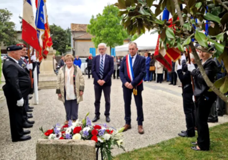 Cérémonie du souvenir à Sérignac-sur-Garonne pour les déportés de Rawa-Ruska