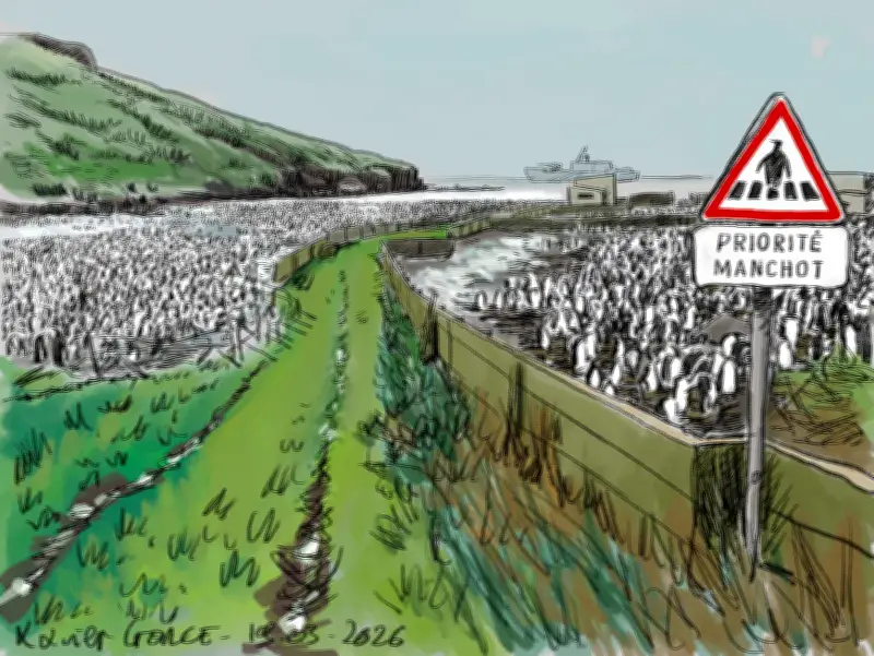 David, expert des manchots, guide une immersion dans la colonie de Crozet