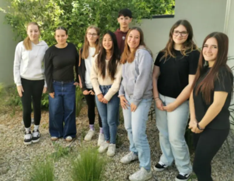Des collégiens exposent leurs craintes sur l'avenir climatique à Pujols