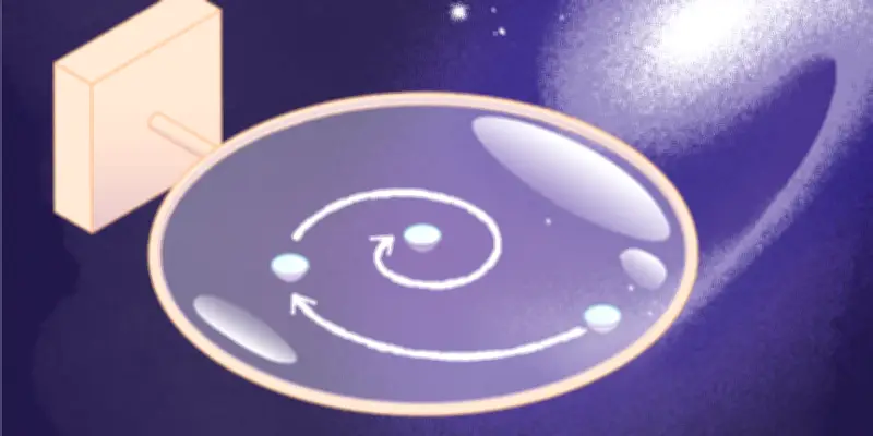 Des gouttes sur un film de savon éclairent la formation des galaxies