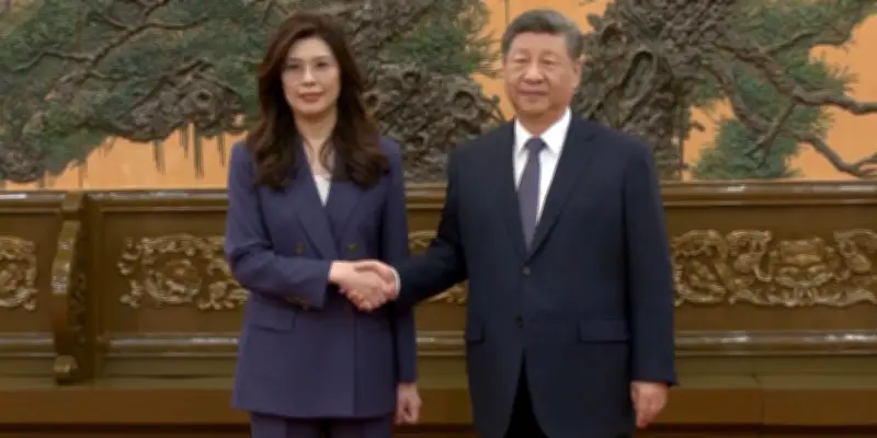 Devant Xi Jinping, la cheffe du principal parti d'opposition taïwanais prône une communauté de destin
