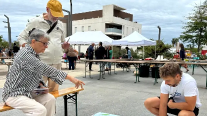 Erasmus + à Frontignan : six volontaires européens animent la fête de quartier